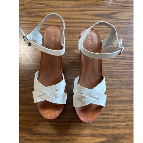 Madden Girl G-Nora white platform sandals size 8.5 - Picture 1 of 7